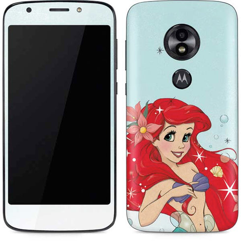 Disney The Little Mermaid Ariel Sparkles Art Moto E5 Play Skin